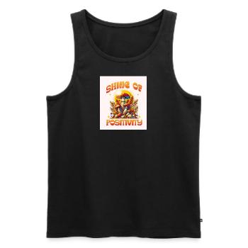 Shine Of Positivity - Männer Premium Bio Tank Top - Schwarz - Vorne - Michal (187cm)