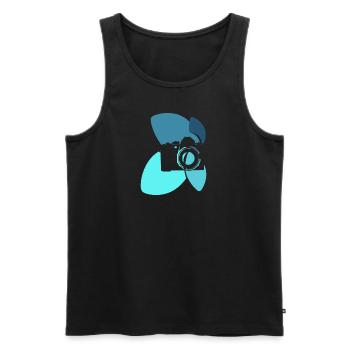 Photographer Digital Camera Photo Shoot - Men's Premium Organic Tank Top - black - Front - Michal (187cm)