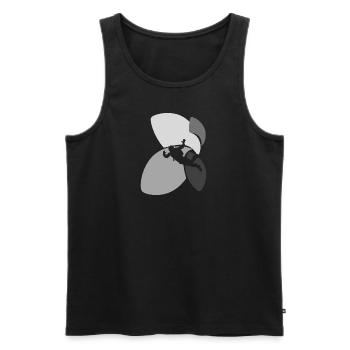 Skydiving Luft - Männer Premium Bio Tank Top - Schwarz - Vorne - AI Model Male 178 light (178cm)