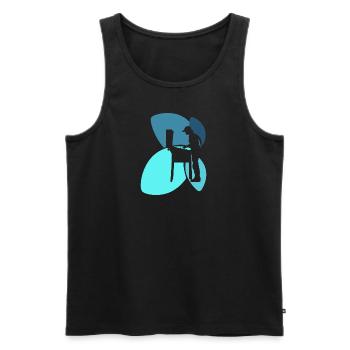 Pinball Zocker - Männer Premium Bio Tank Top - Schwarz - Vorne - Michal (187cm)
