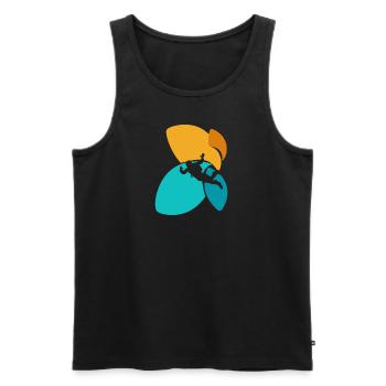 Parachuting Skydive Adrenalin - Männer Premium Bio Tank Top - Schwarz - Vorne - AI Model Male 178 light (178cm)