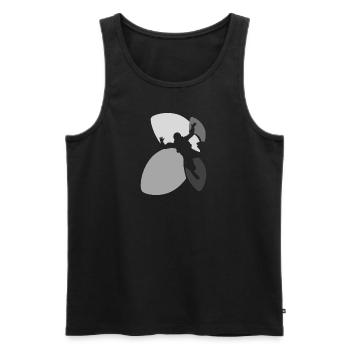 Parachuting Freefall Skydive - Men's Premium Organic Tank Top - black - Front - AI Model Male 178 light (178cm)