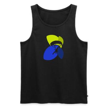 Paragliding Fallschirm Para - Männer Premium Bio Tank Top - Schwarz - Vorne - Michal (187cm)