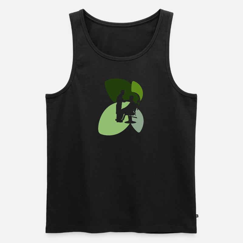Friseur Lehre Coiffeur - Männer Premium Bio Tank Top - Schwarz