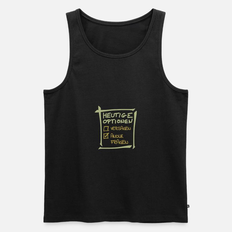 Anouk Fragen - Männer Premium Bio Tank Top - Schwarz