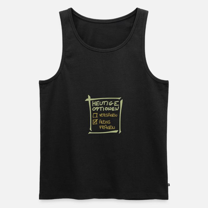 Alexis - Männer Premium Bio Tank Top - Schwarz