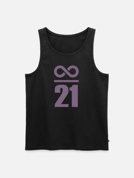 Infinite by 21 million Bitcoin - Men's Premium Organic Tank Top - black