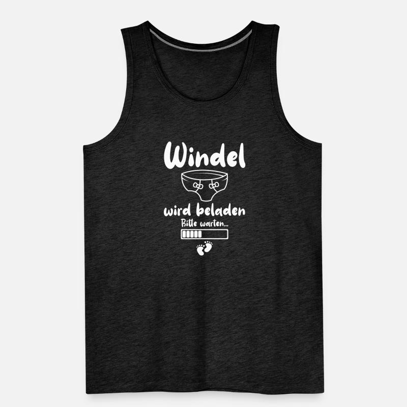 Windel Wird Beladen Bitte Warten... Männer Premium Bio Tank Top