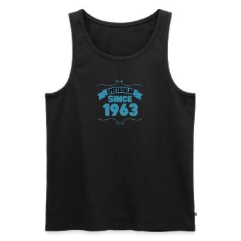 Cadeau du 60e anniversaire Spectaculaire depuis 1963 - Débardeur bio Premium Homme - noir - Devant - Michal (187cm)
