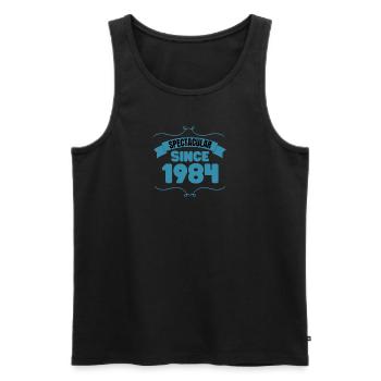 Cadeau du 39e anniversaire Spectaculaire depuis 1984 - Débardeur bio Premium Homme - noir - Devant - Michal (187cm)