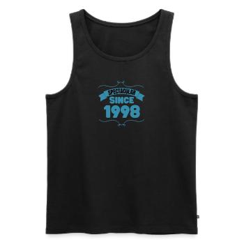Cadeau 25e anniversaire Spectaculaire depuis 1998 - Débardeur bio Premium Homme - noir - Devant - Michal (187cm)