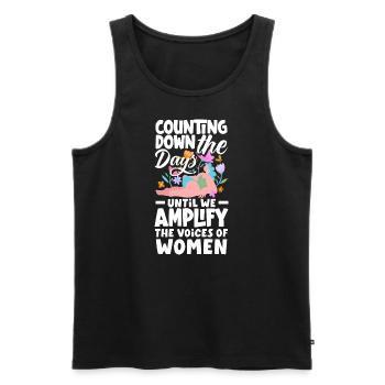 Counting down the days until we amplify the - Men's Premium Organic Tank Top - black - Front - Michal (187cm)