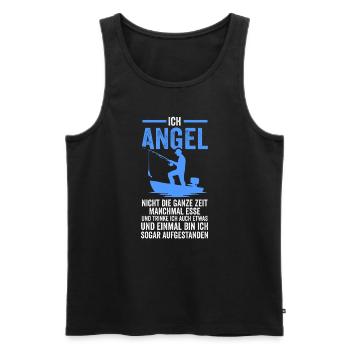 Angeln Fische Fischen Geschenk - Männer Premium Bio Tank Top - Schwarz - Vorne - Michal (187cm)