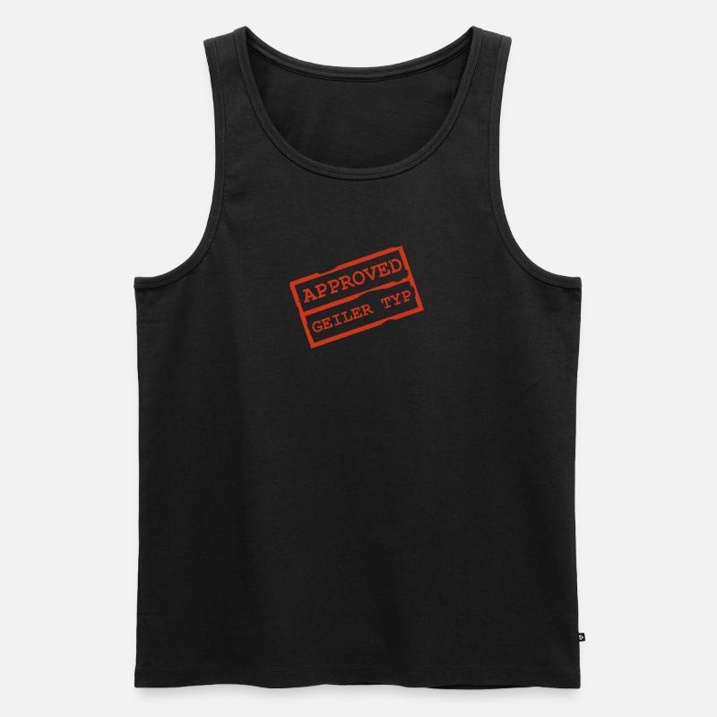 Geiler Typ - Männer Premium Bio Tank Top - Schwarz