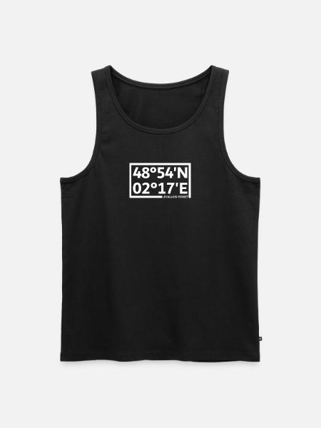 Levallois-Perret coordinates - Men's Premium Organic Tank Top - black