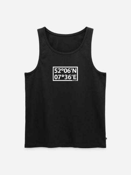 Greven coordinates - Men's Premium Organic Tank Top - black