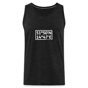 Wernigerode coordinates - Men's Premium Organic Tank Top - charcoal grey - Front - Alexander (188cm)