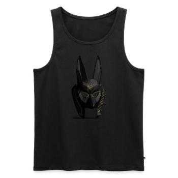 Anubis - Männer Premium Bio Tank Top - Schwarz - Vorne - Michal (187cm)