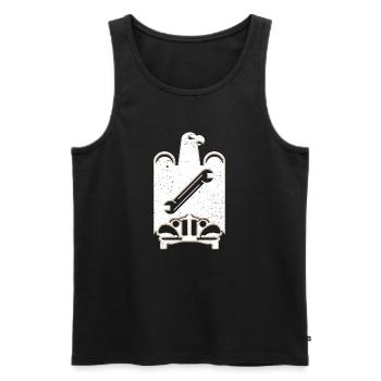 Guild sign car mechanic grunge - Men's Premium Organic Tank Top - black - Front - Michal (187cm)