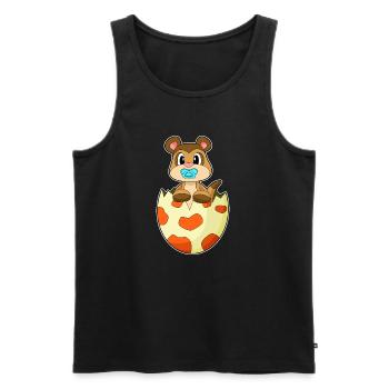Erdmännchen Baby Schnuller - Männer Premium Bio Tank Top - Schwarz - Vorne - Michal (187cm)