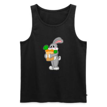 Rabbit Carrot - Men's Premium Organic Tank Top - black - Front - AI Model Male 178 light (178cm)