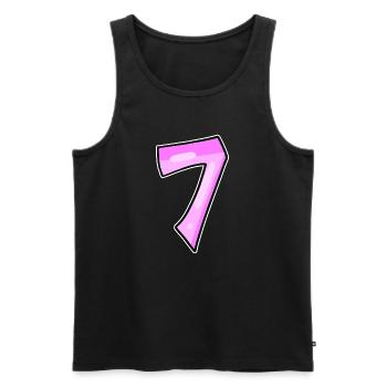 7 - Débardeur bio Premium Homme - noir - Devant - Michal (187cm)