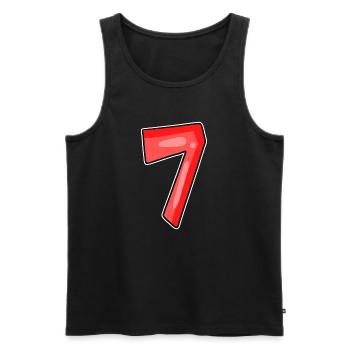 7 - Débardeur bio Premium Homme - noir - Devant - Michal (187cm)