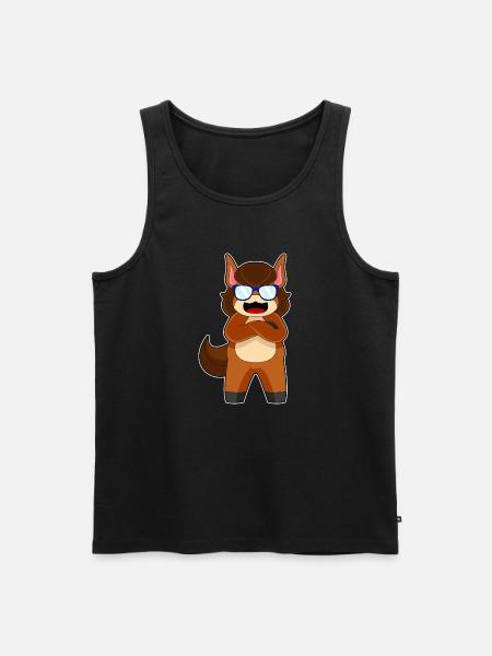 Horse Sunglasses - Men's Premium Organic Tank Top - black