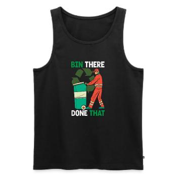 Garbage Day is my favorite day - Men's Premium Organic Tank Top - black - Front - AI Model Male 178 light (178cm)