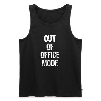 Mode Hors Bureau - Débardeur bio Premium Homme - noir - Devant - AI Model Male 178 light (178cm)