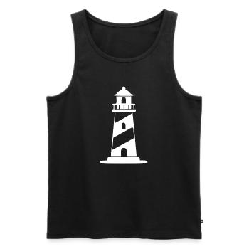 Norddeutschland Nordsee Ostsee Urlaub Geschenk - Männer Premium Bio Tank Top - Schwarz - Vorne - Michal (187cm)