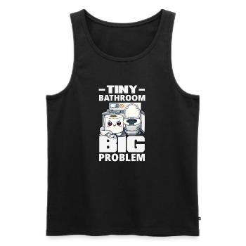 Das Einsteigen In Flugzeuge lustig - Männer Premium Bio Tank Top - Schwarz - Vorne - Michal (187cm)