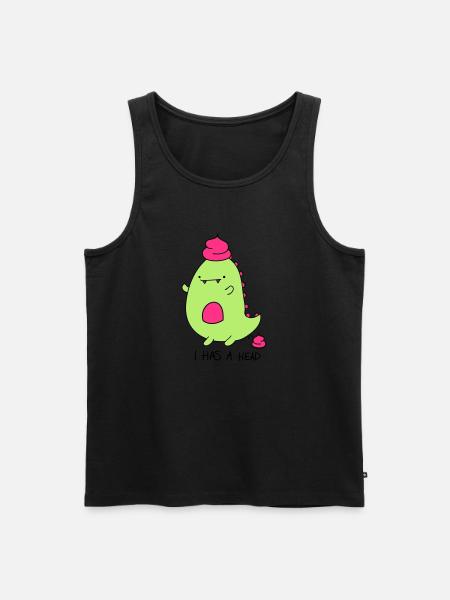 Dinosaur - Men's Premium Organic Tank Top - black