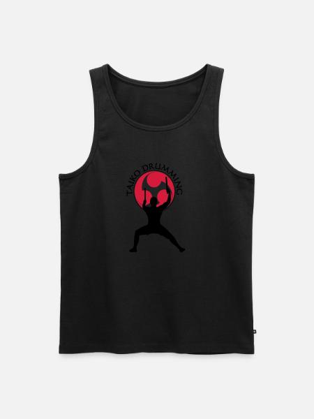 Taiko_Drummer_3 - Männer Premium Bio Tank Top - Schwarz