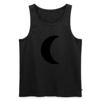 moon - Männer Premium Bio Tank Top - Schwarz - Vorne - Michal (187cm)