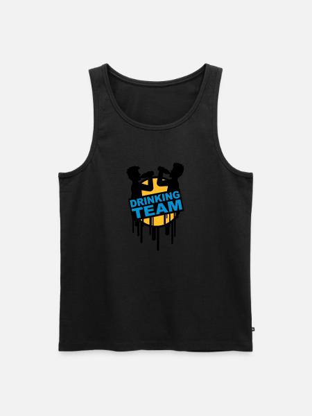 drinking_team_graffiti_stamp - Débardeur bio Premium Homme - noir