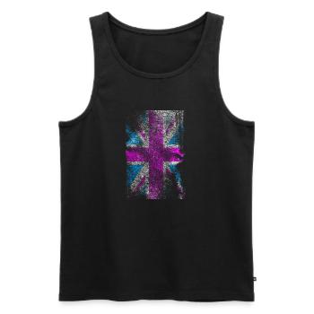 Union Jack - Men's Premium Organic Tank Top - black - Front - AI Model Male 178 light (178cm)