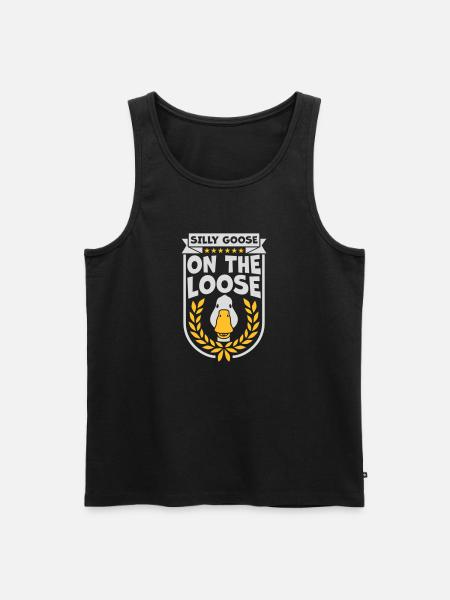 goose on the loose - Men's Premium Organic Tank Top - black