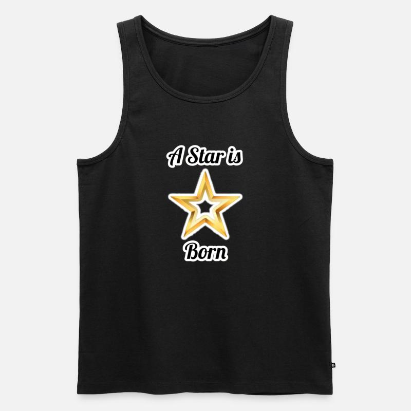 Rock Star - Männer Premium Bio Tank Top - Schwarz