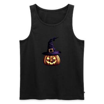 Halloween Pumpkin Costume Pumpkin Costume Cadeau - Débardeur bio Premium Homme - noir - Devant - Michal (187cm)