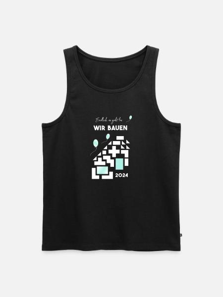 we build houses - Men's Premium Organic Tank Top - black