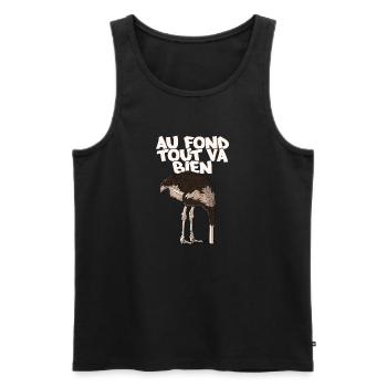 Autruche - Débardeur bio Premium Homme - noir - Devant - Michal (187cm)