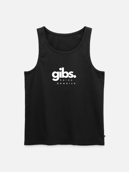 gibs keine beweise - Männer Premium Bio Tank Top - Schwarz
