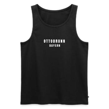 Ottobrunn, Bavière - Débardeur bio Premium Homme - noir - Devant - AI Model Male 178 light (178cm)
