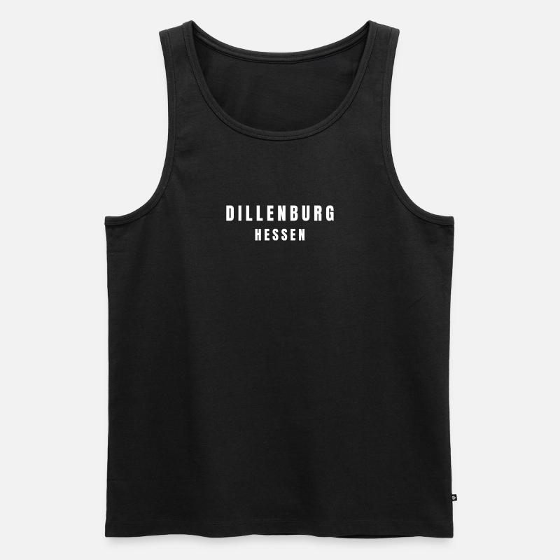 Dillenburg Hessen - Männer Premium Bio Tank Top - Schwarz