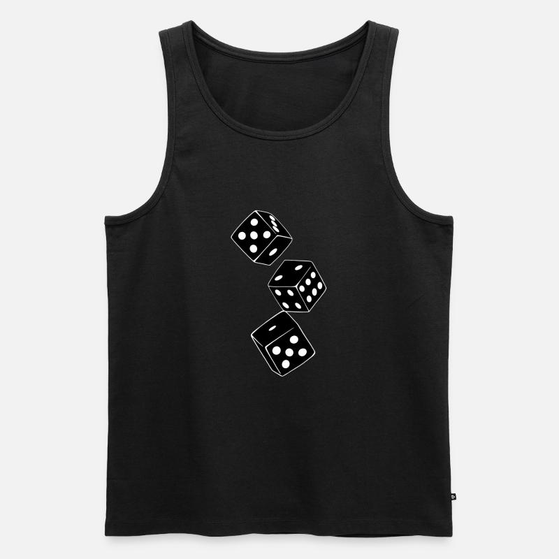 cube - Men's Premium Organic Tank Top - black