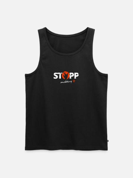Stoppt Mobbing 5 - Männer Premium Bio Tank Top - Schwarz