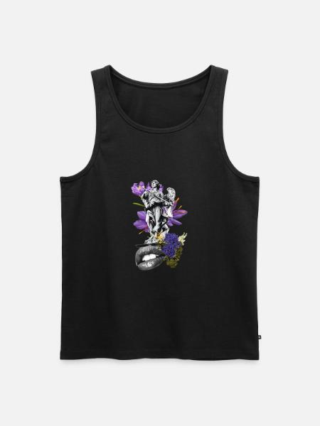 An explosion of colour - Men's Premium Organic Tank Top - black