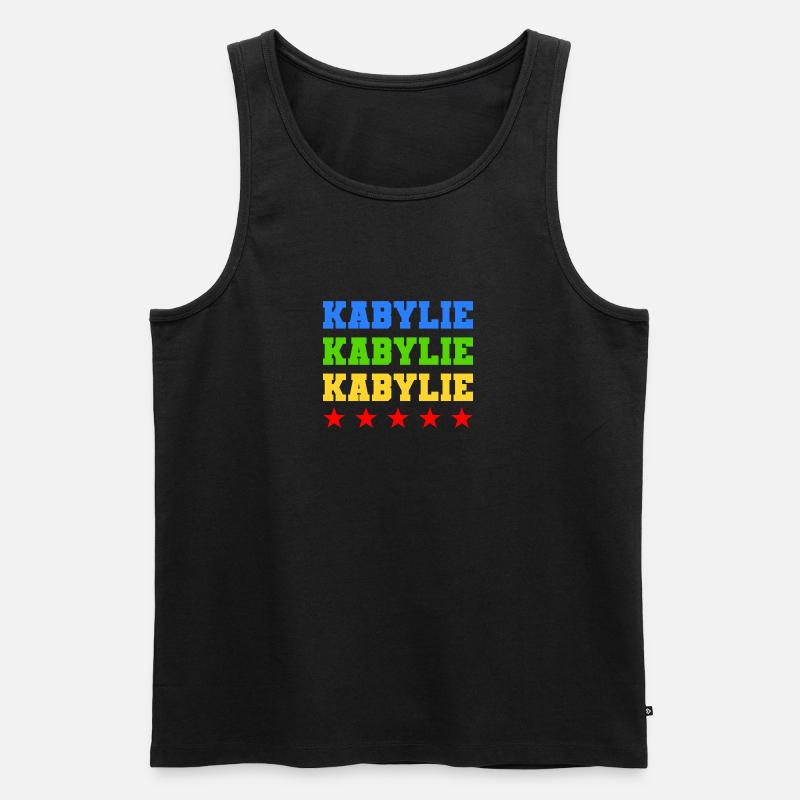 Kabylei - Männer Premium Bio Tank Top - Schwarz