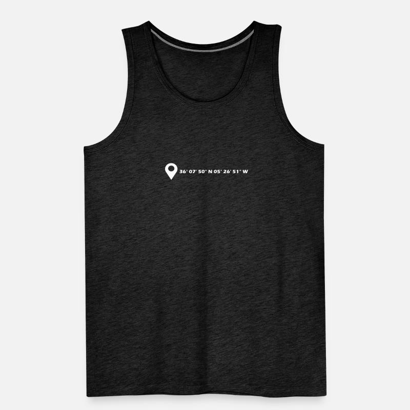 Algeciras coordinates Men's Premium Organic Tank Top
